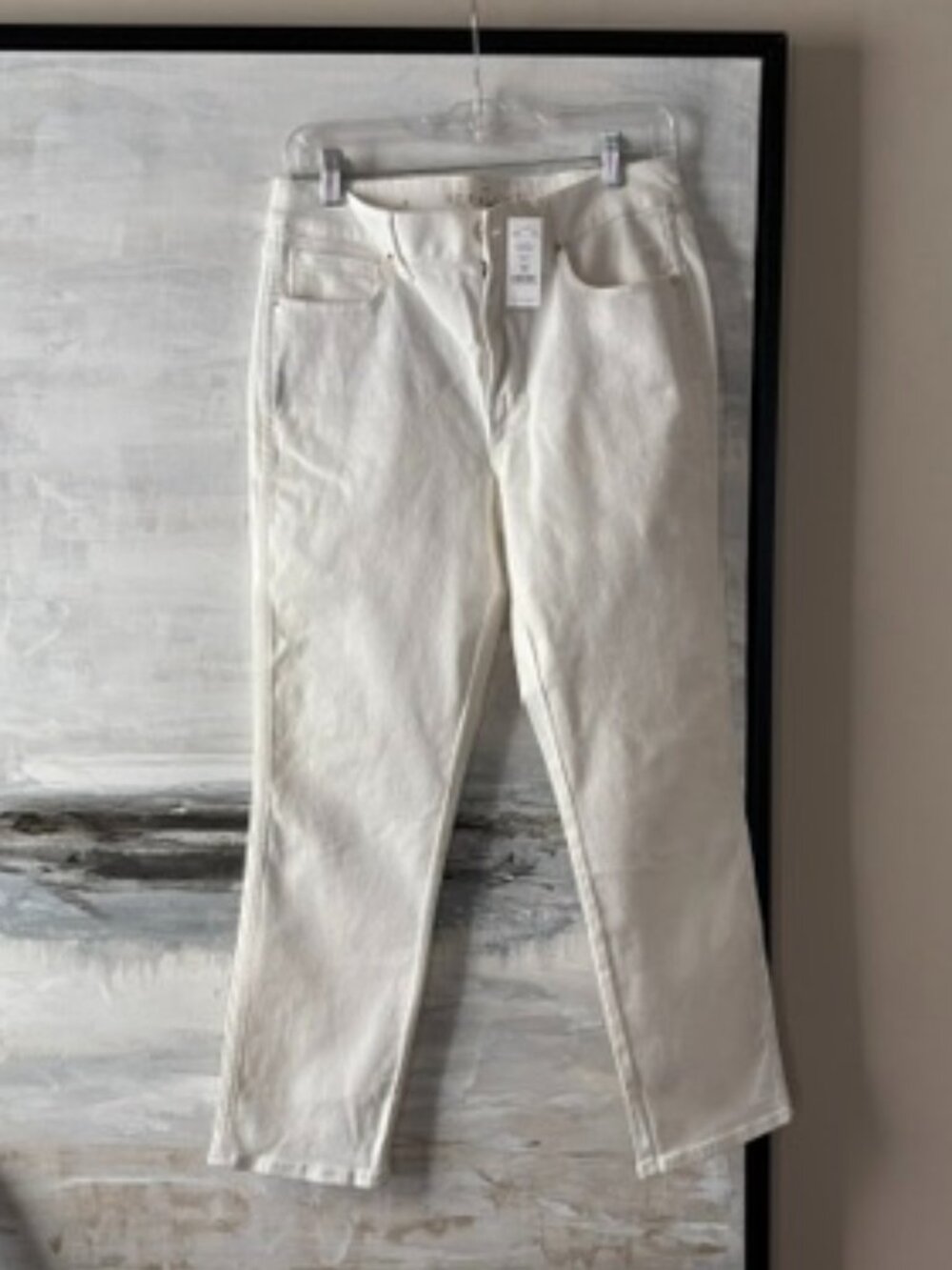 NWT WHBM White Jeans, size 8